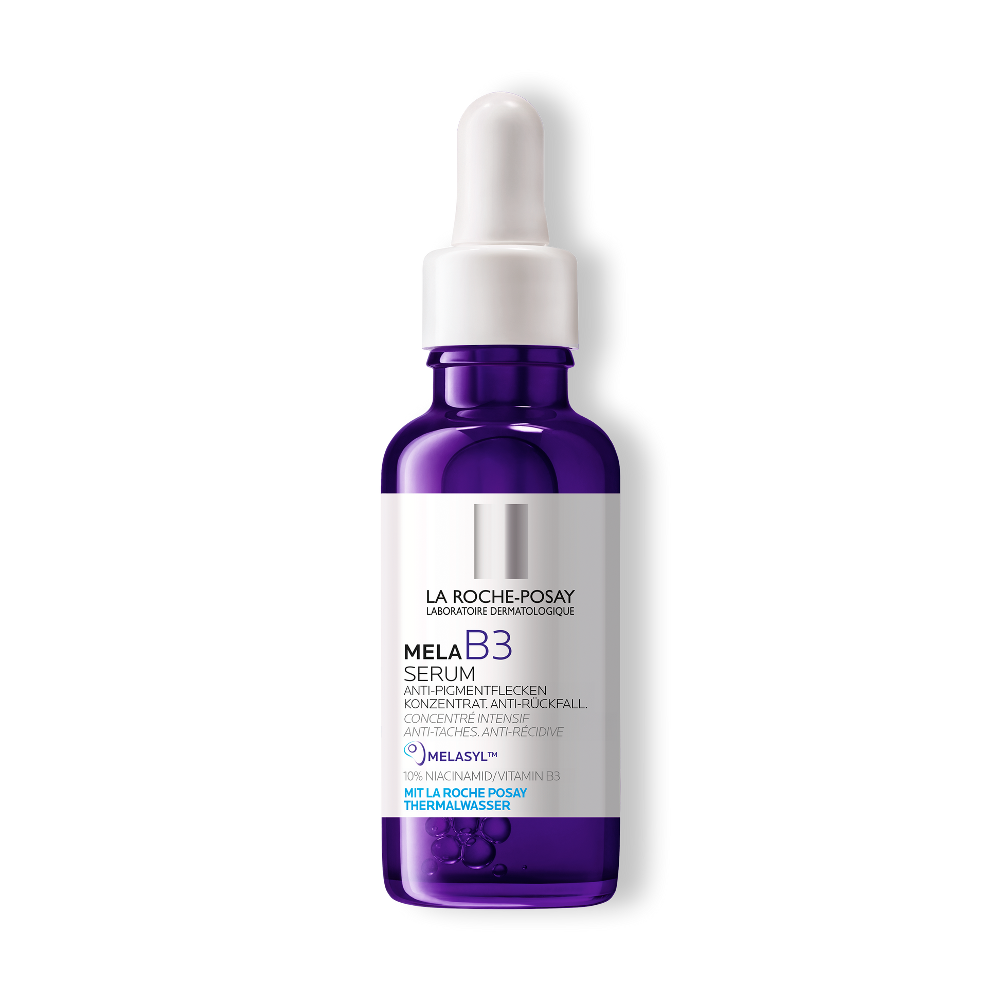 Serum with patented active ingredient Melasyl against pigment spots and niacinamide.&nbsp;