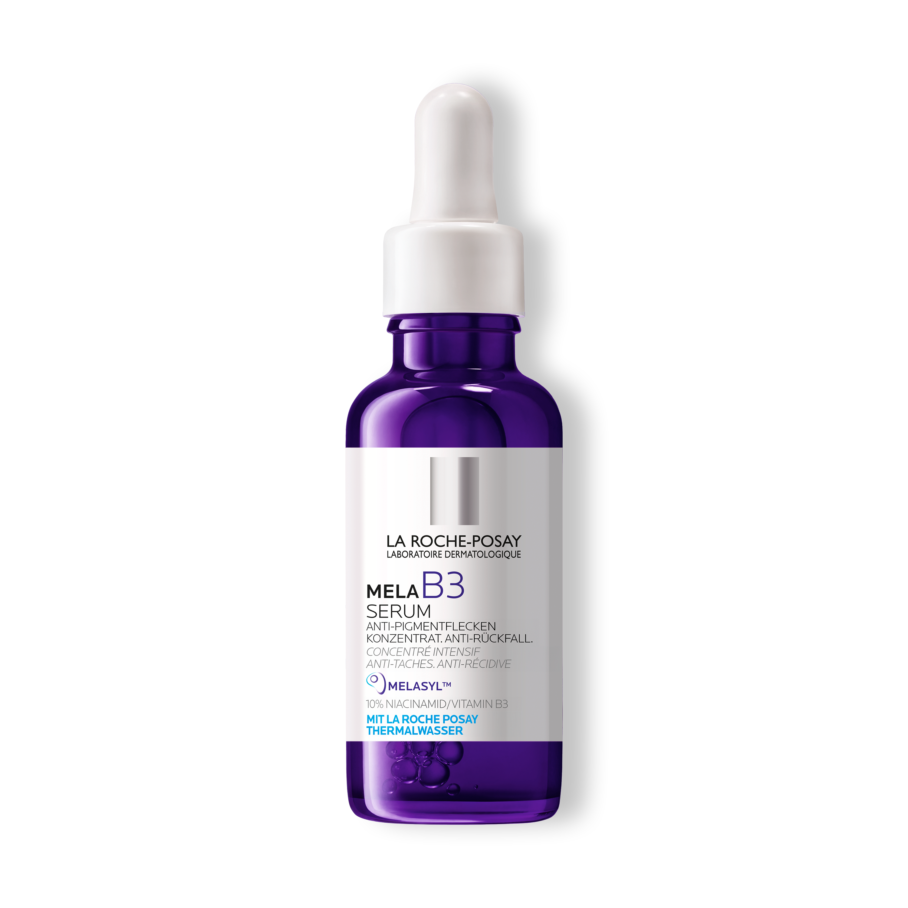 Serum with patented active ingredient Melasyl against pigment spots and niacinamide.&nbsp;