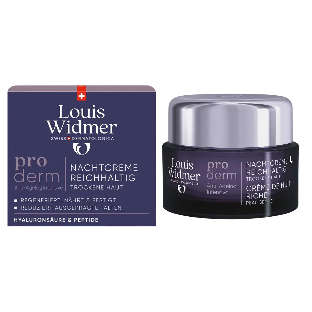 Louis Widmer Proderm Rich Night Cream Lightly Scented 50 ml
