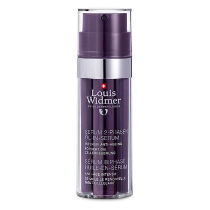 Louis Widmer Serum 2-Phases Oil-in-Serum Intensive Anti-Ageing Lightly Scented 35 ml supports cell regeneration