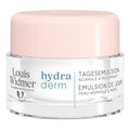 Louis Widmer hydraderm cream jar with pink lid on a white background