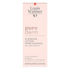 Louis Widmer pure derm tonic lotion skincare product packaging on a white background