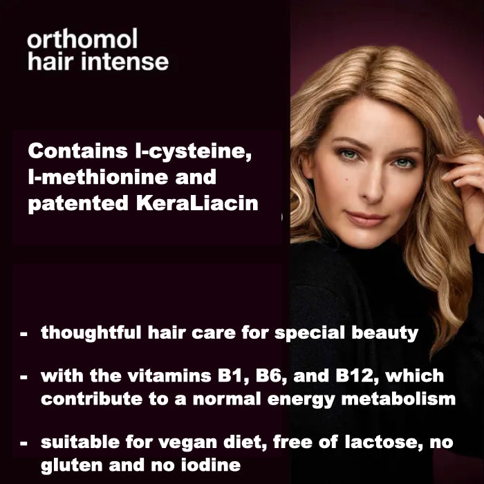 Thoughtful hair care for special beauty with Orthomol Hair Intense capsules