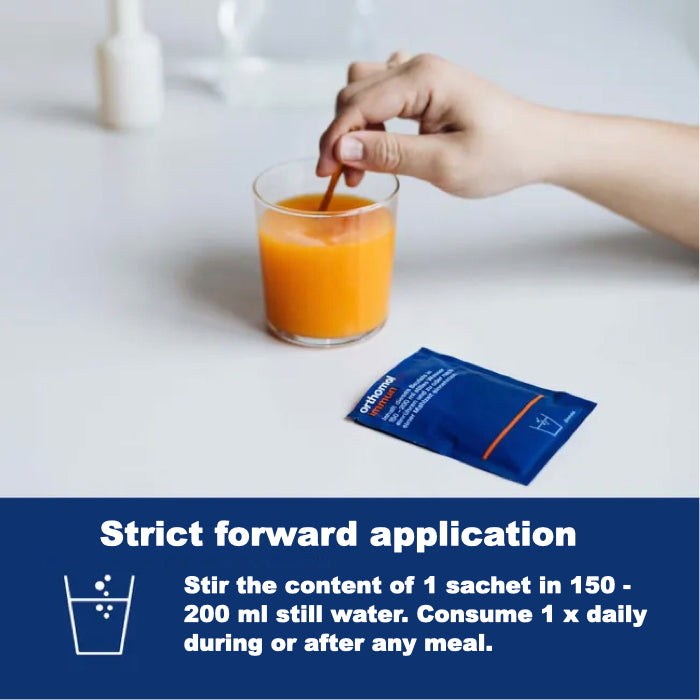 Easy application: consume 1 sachet per day, stirred in 150 - 200 ml still water