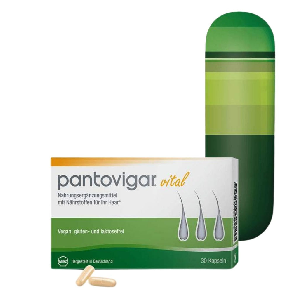 Pantovigar® vital specifically supplies the hair with important nutrients to support normal hair function. 