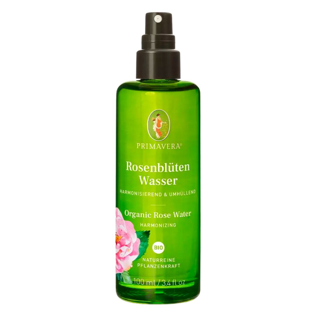 Primavera Organic Rose Water is a true all-rounder. Made with Damascus Rose, it caresses skin and senses, harmonizes in seconds and has a moisture-retaining effect on the skin. The distillation of rose water requires special skill in order to achieve the highest quality fragrance and ingredients. 