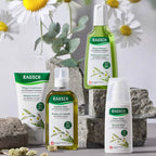 Rausch Swiss herbs collection include also : SHAMPOO, CONDITIONER, SPRAY CONDITIONER with natural Swiss herbal extracts invigorates the scalp, nourishes the hair and gives it a natural shine. Gives the hair more bounce Invigorates the scalp and nourishes the hair Gives natural shine With a pleasantly fresh scent