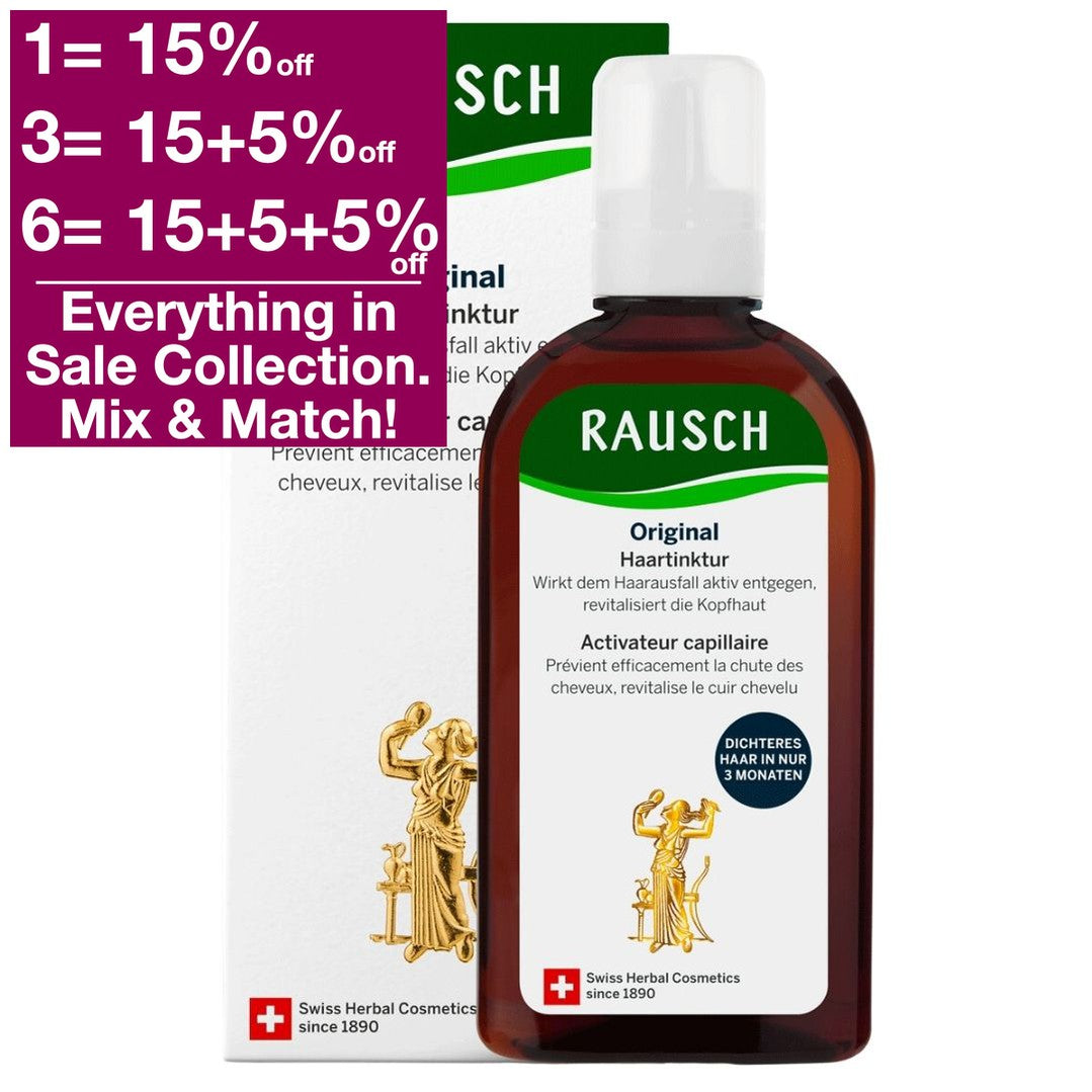 Rausch Original Hair Tincture increases combats hair loss and stimulates hair growth right from the root. In this way, the hair growth cycle is extended and the hair shines with vitality. New Design on pakaging 2023 - Buy VicNic.com