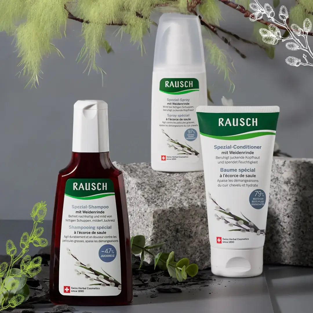 for oily dandruff, Rausch Willow Bark collection effectively regulates the scalp activities. VicNic.com 