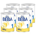 BEBA 1 - Initial Milk from Birth, Lactose Only, Palm Oil, No Fish Oil, Baby Food, Baby Milk Powder, Pack of 6