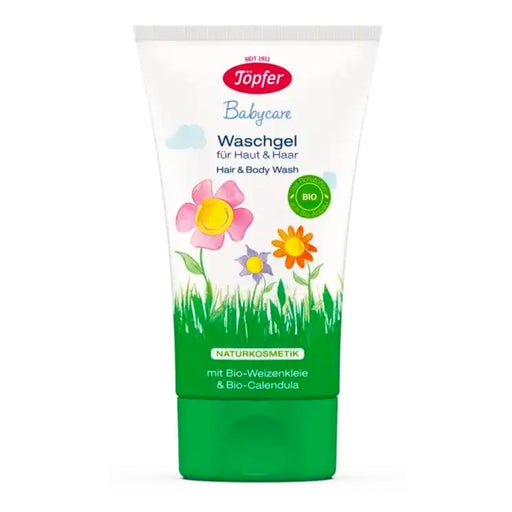 Töpfer Baby Care wash gel is a mild, gently cleansing washing gel for skin and hair. It gently cares and also suitable for adults to shower every day.