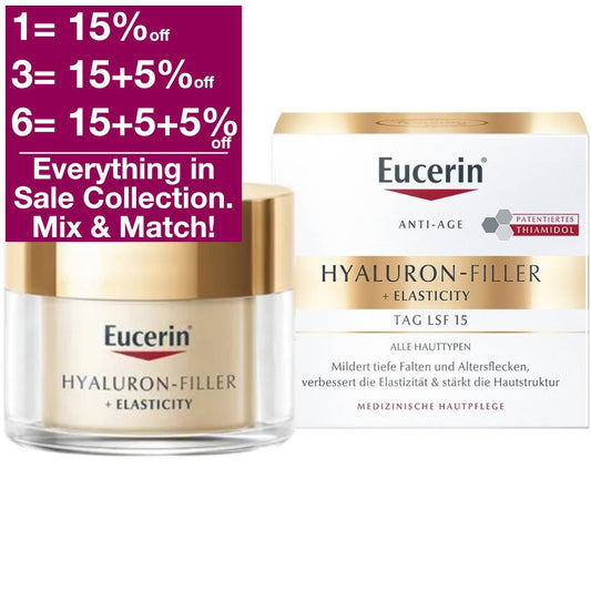 Eucerin Hyaluron-Filler + Elasticity Day Cream SPF 15 50 ml