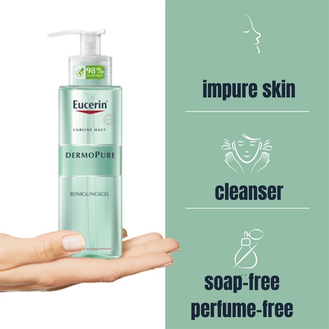 Eucerin dermopure tīrīšanas želeja 200 ml