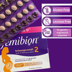 Femibion Pregnancy 2 is gluten-free, lactose-free and contains no genetic engineered materials