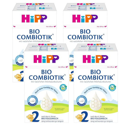 HiPP 2 COMBIOTIK® Organic follow-on milk is tailored to the special nutritional needs of your baby after the 6th month and supports its healthy development.&nbsp;Following breastfeeding.&nbsp;Following each infant formula.