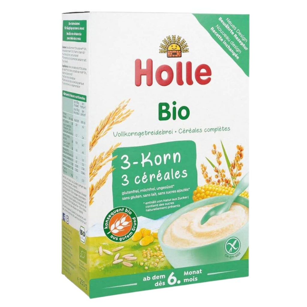 Holle Organic barnmat 3-korngröt 250 g