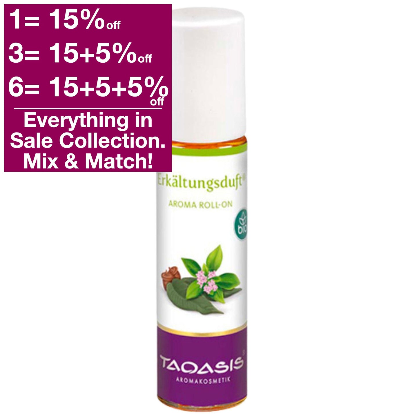 Taoasis Scent OIl for Cold & Flu gives a soothing scent when you catch a cold!  Roll-on with mild eucalyptus radiata and white thyme.  Simply roll it onto your temples, wrist or neck and the soothing scent aura will immediately unfold. VicNic.com