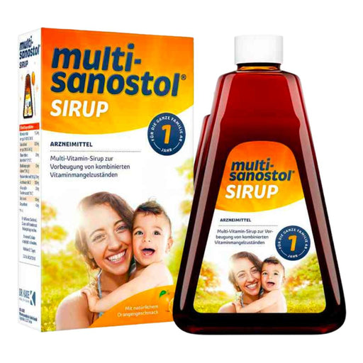 Multi-Sanostol Syrup are the only multi-vitamin preparations that are approved as supplement products for children from 1 year of age. To prevent combined vitamin deficiencies, they offer important and necessary vitamins even for the very little ones. 