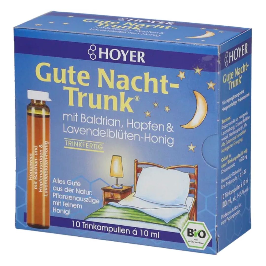 Hoyer Good Night Organic dryckflaskor 10x10 ml