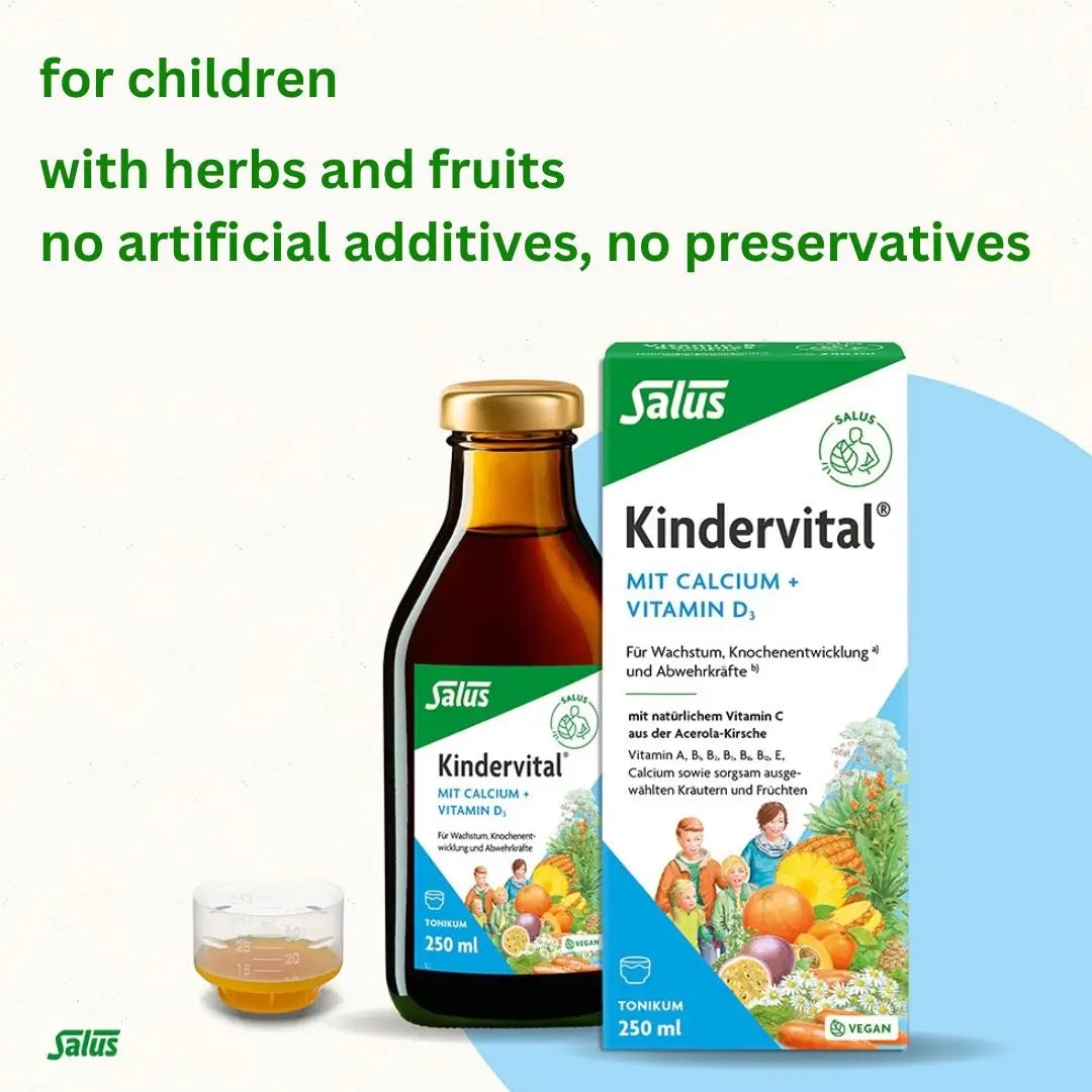 Salus Kindervital Kidsvital Calcium y D3 Tonic 250 ml