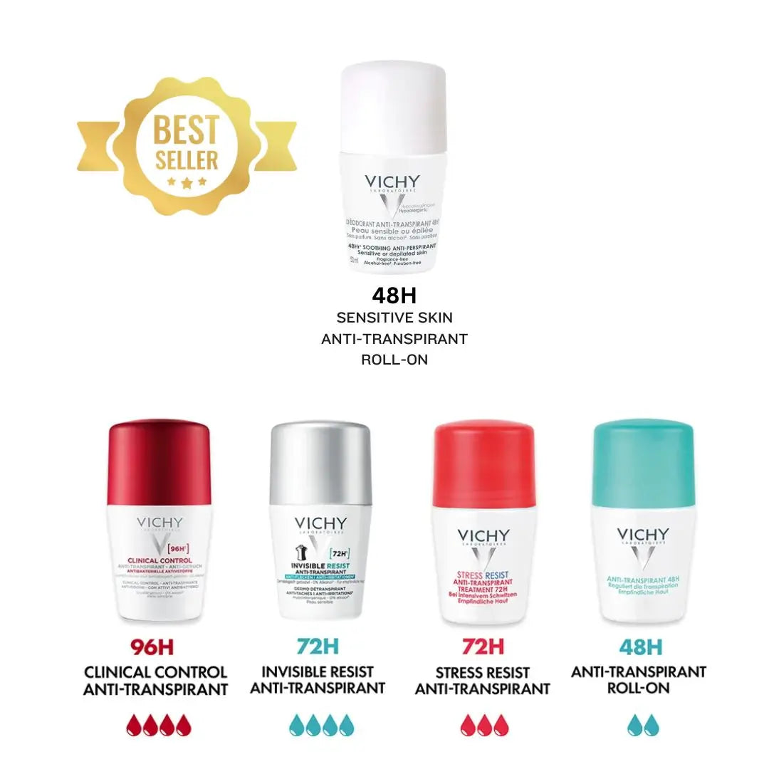 Overview of the Vichy deodorant anti-perspirants