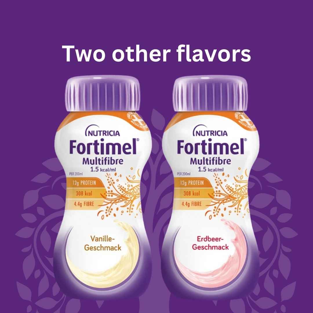 Available in three flavors: strawberry, chocolate and vanilla.