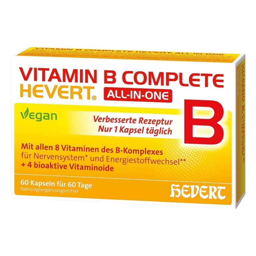 HEVERT-vitamin B Komplett alt-i-ett-kapsler 60 stk