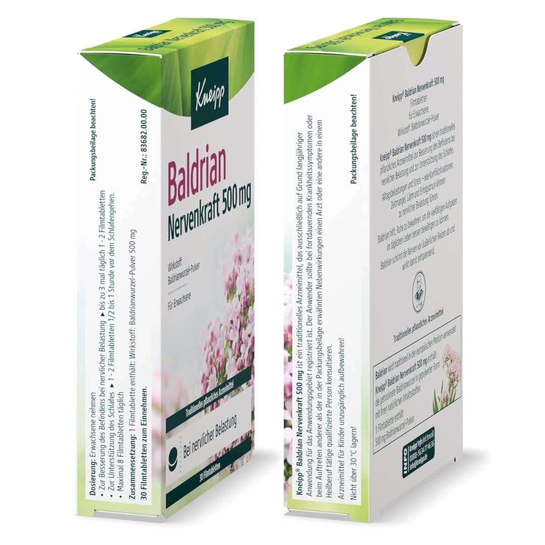 Kneipp Valerian 500 mg Nerve Power 30 pcs