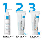 La Roche-Posay Cicaplast is a versatile care series to soothe irritations and to regenerate the skin's own barrier function. Enriched with soothing and regenerating ingredients such as panthenol, shea butter, madecassoside and La Roche Posay thermal water, Cicaplast offers care products with strictly hypoallergenic formulas. The combination of antibacterial and nourishing active ingredients ensures optimal regeneration of the epidermis and reduces signs of irritated skin.