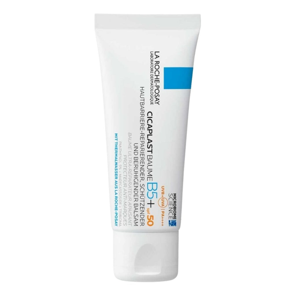 La Roche-Posay Cicaplast Balm B5 SPF 50 soothing wound care balm for UV-exposed skin.&nbsp;Specialised for weak and irritated skin,&nbsp;with skin-soothing La Roche-Posay&nbsp;thermal water,&nbsp;the Cicaplast Balm B5 SPF 50&nbsp;is also enriched with madecassoside, a regenerating active ingredient, with soothing panthenol, copper and zinc