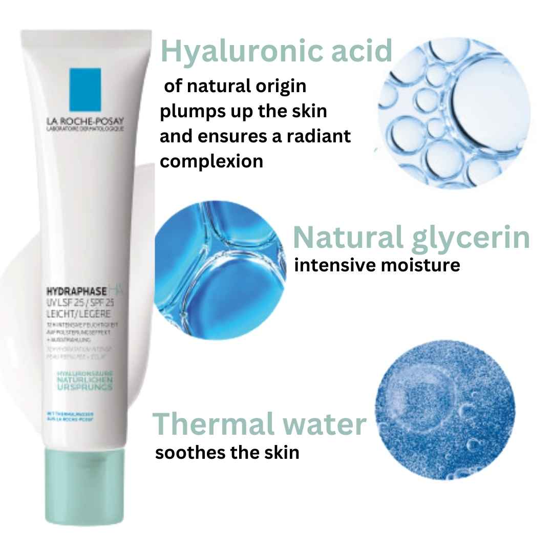 La Roche-Posay hidraphase HA UV krēms SPF 25 gaisma 50 ml