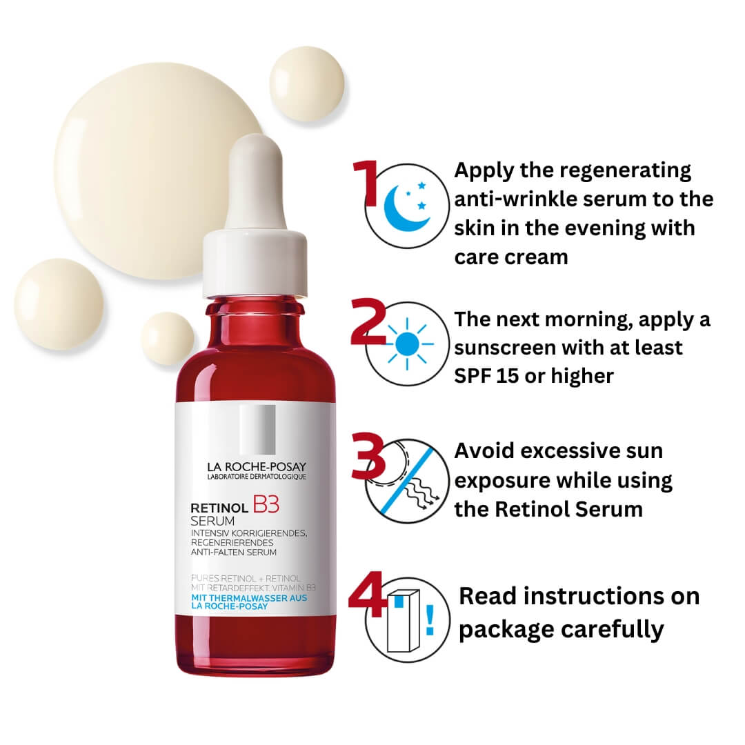 Apply the regenerating anti-wrinkle serum to the skin in the evening with care cream