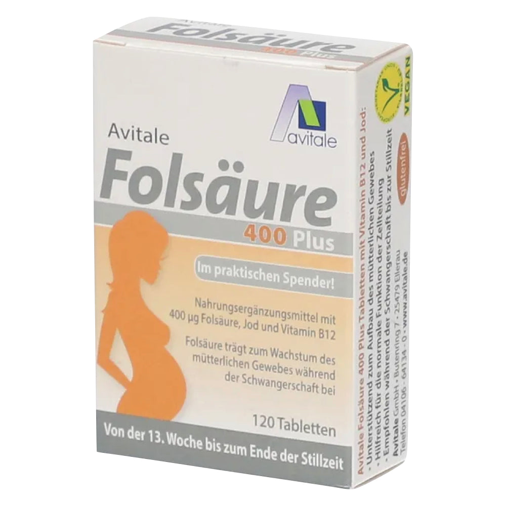 Avitale Folinsyre 400 Plus 120 stk