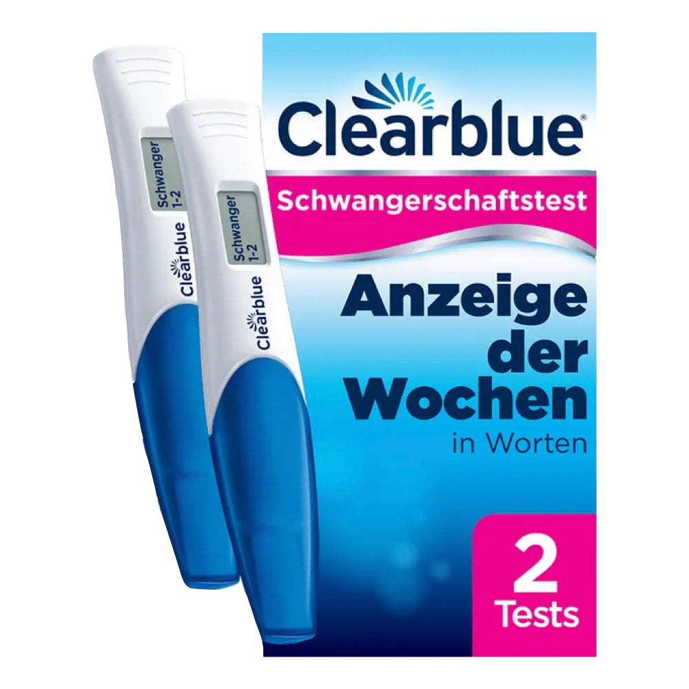 اختبار الحمل Clearblue مع تحديد أسبوعي، قطعتان 