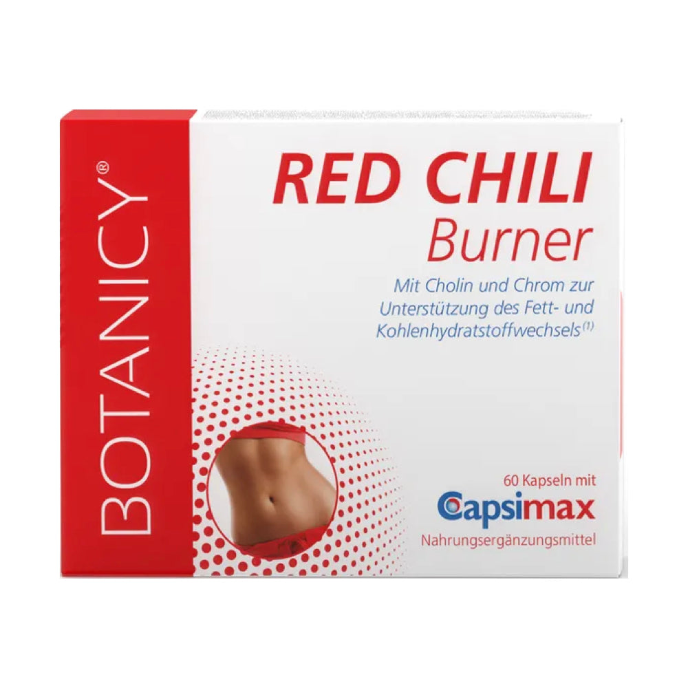 Botanicy Red Chili Burner - Capsaicin -kapsler med CAPSIMAX 2 x 60 kapsler