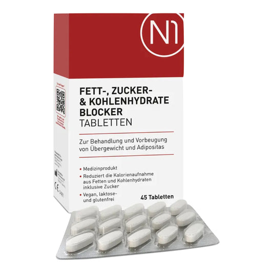 N1 Fat, Sugar & Carbohydrate Blocker Tablets 45 pcs