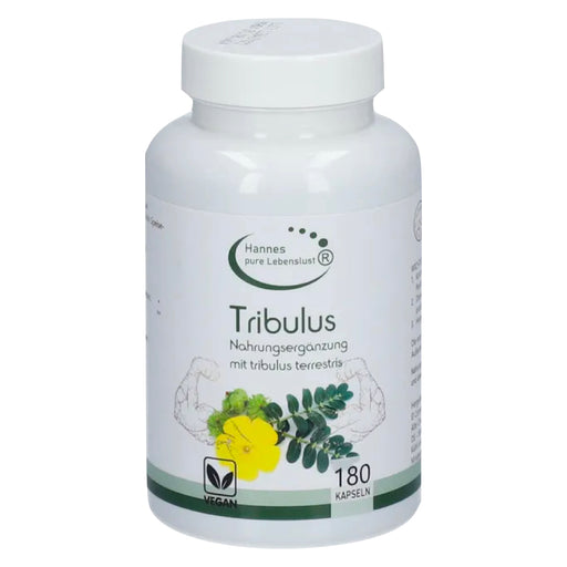 Herbal capsule with 500mg Tribulus extract without any other ingredients. This high-quality and pure Tribulus extract has 45% saponin content.  Saponins, a steroid-like compound, are one of the so-called phytosterols.  The ground thorn (Tribulus terrestris), also known as the ground star, is a species of plant in the genus Tribulus from the family of yoke plants (Zygophyllaceae).