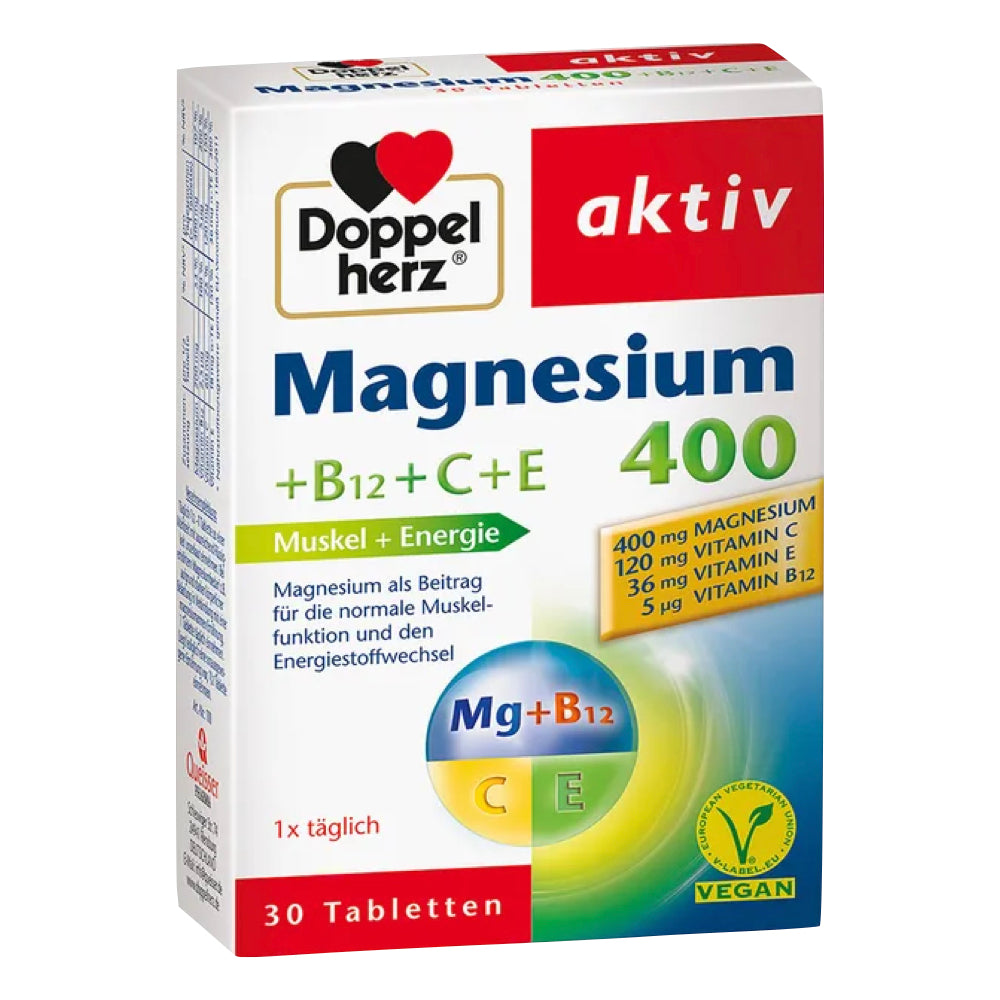 Doppelherz Active Magnesium 400+B12+C+E 30 PC