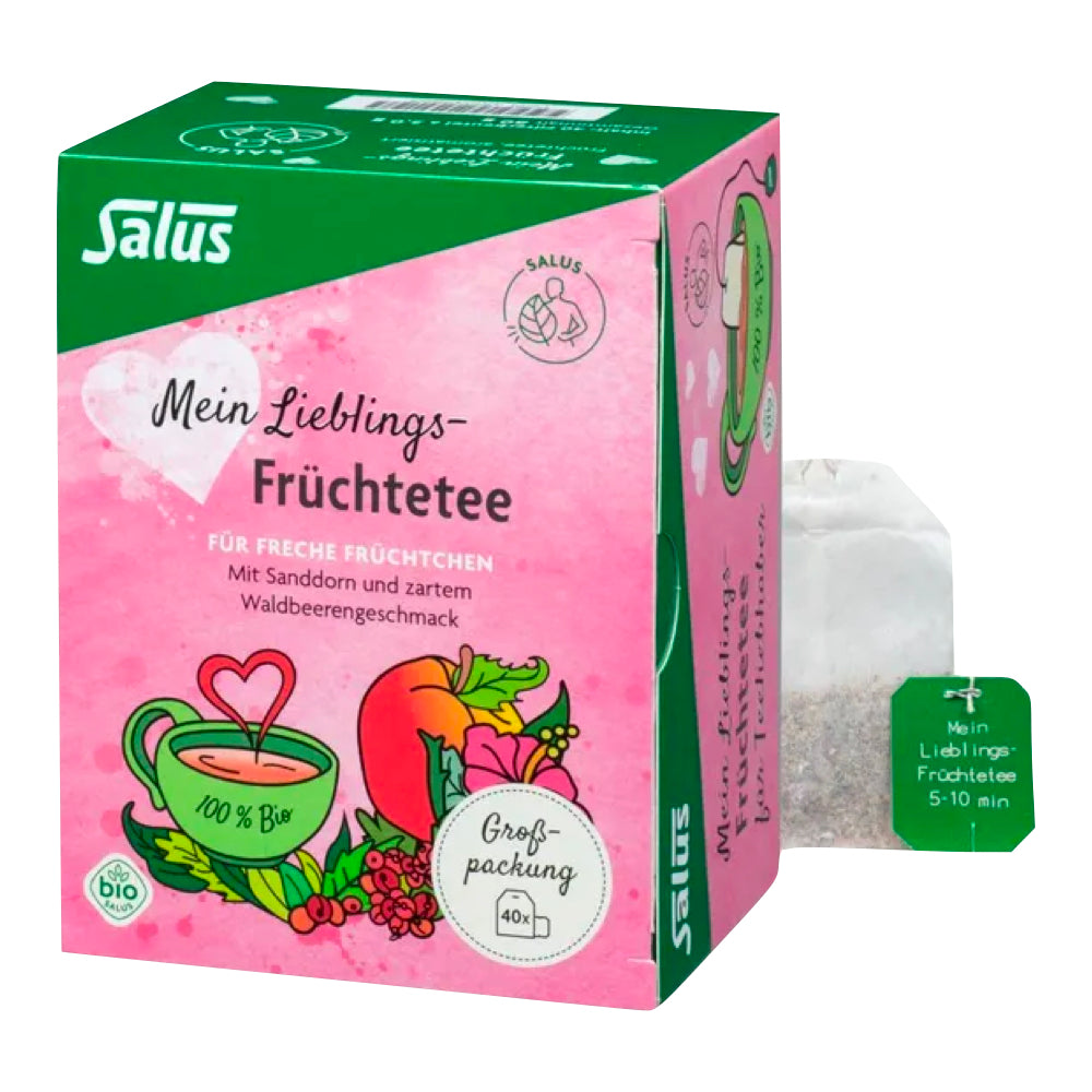 Salus mi bolsa de filtro orgánico de té de fruta favorito 40 PCS