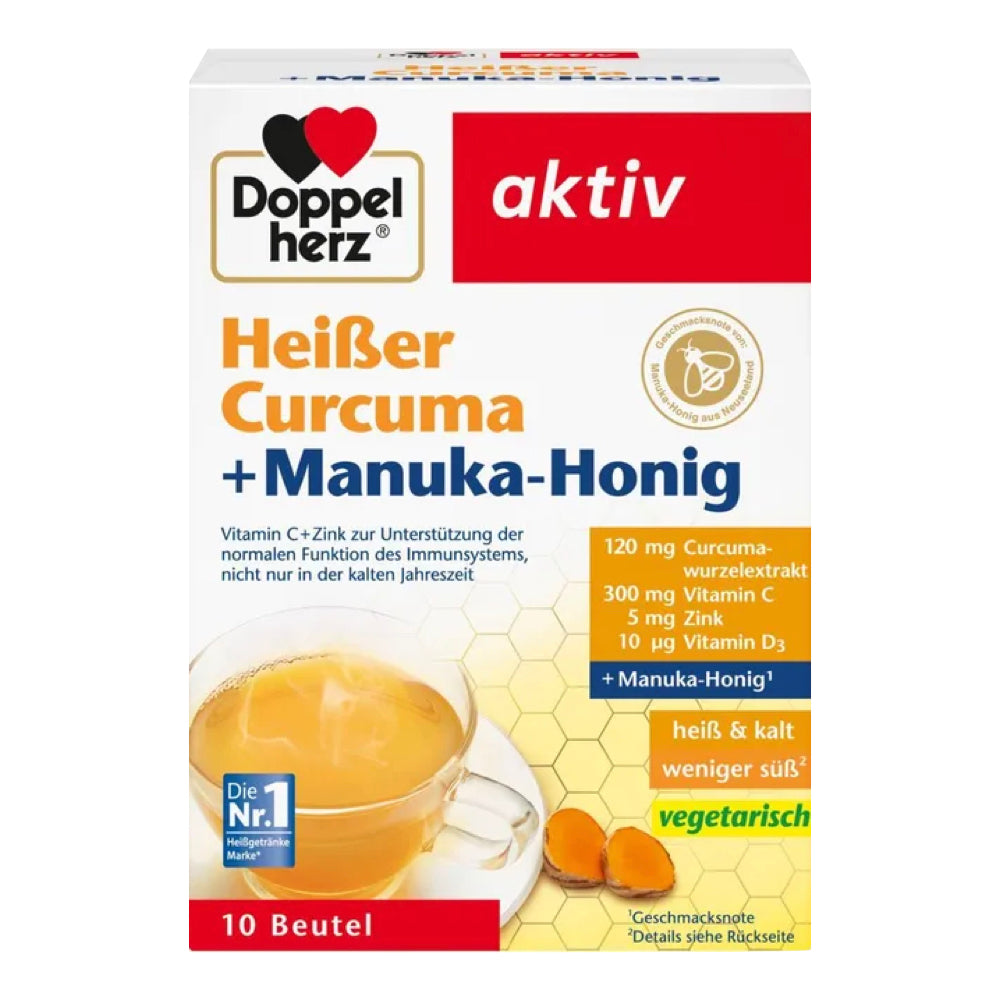 <tc>Doppelherz</tc> Hot Turmaric + Manuka Honey 10 PCS