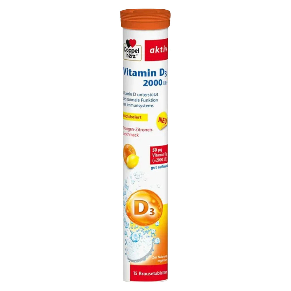 <tc>Doppelherz</tc> Vitamin D3 2000 IE Brustabletter 15 tabletter