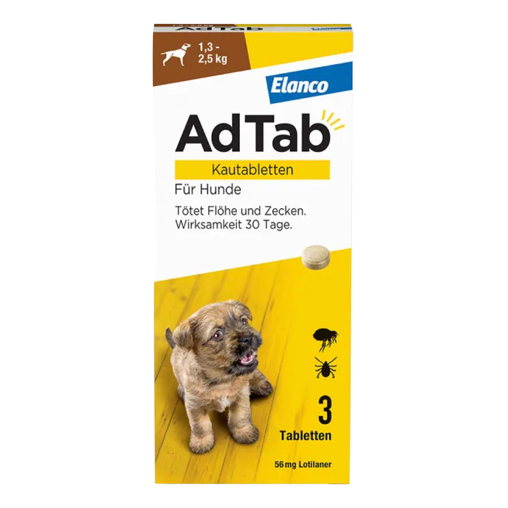 AdTab Dog Over 1.3 To 2.5 Kg 56 mg 3 pcs