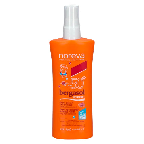 Noreva Bergasol Expert Sun Protection Spray For Children Transparent Finish SPF 50+ 125 ml