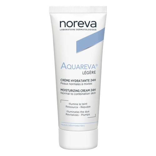 Noreva Aquareva crema ligera hidratante 24 h para piel normal a combinación 40 ml
