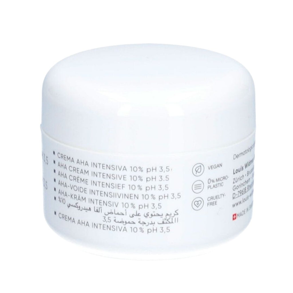 <tc>Louis Widmer</tc> Crema intensiva SkinExpert AHA 10% pH 3,5 sin perfume 50 ml