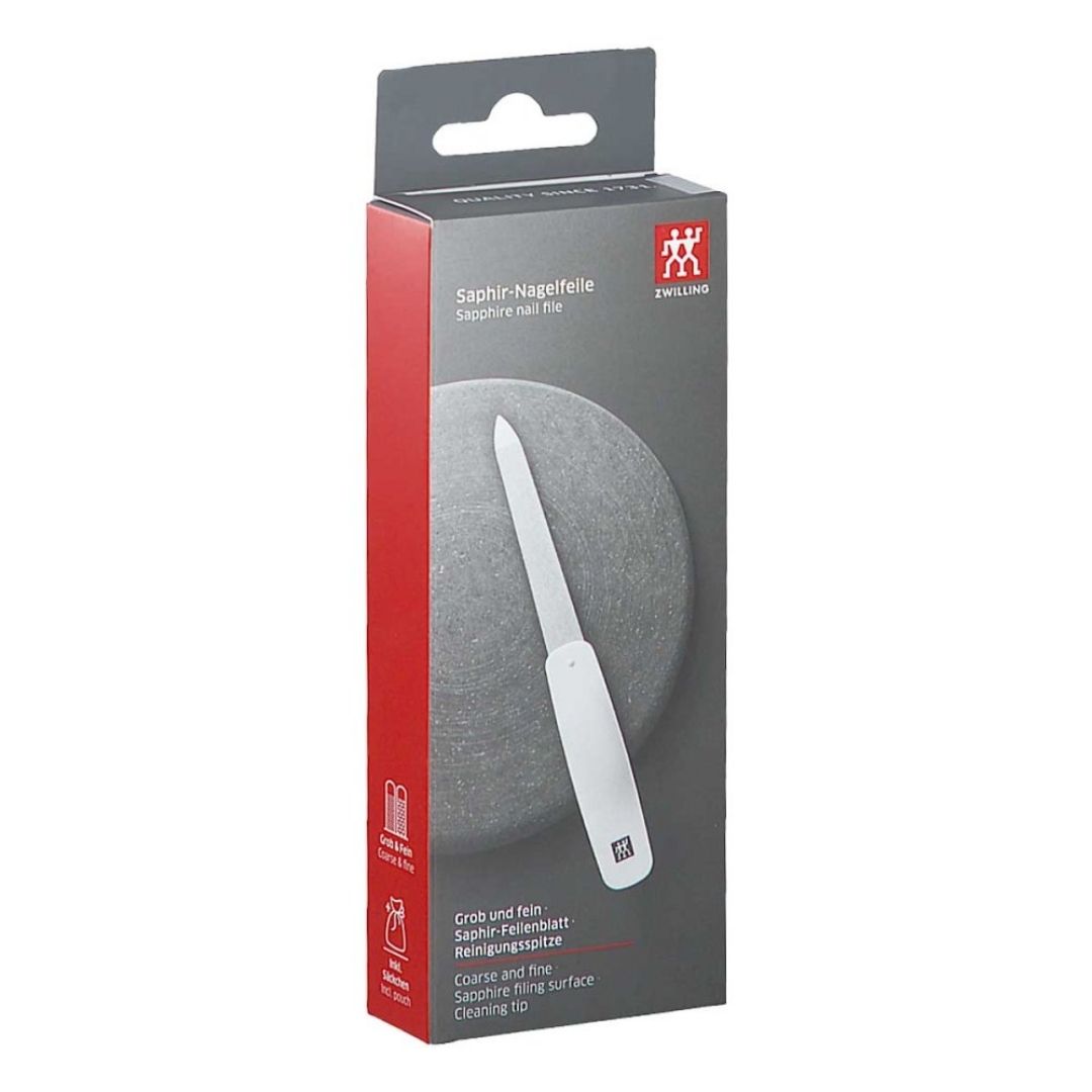 Zwilling nail file with coarse and fine sapphire filling surface is your nail caring essential! Shop at VicNic.com