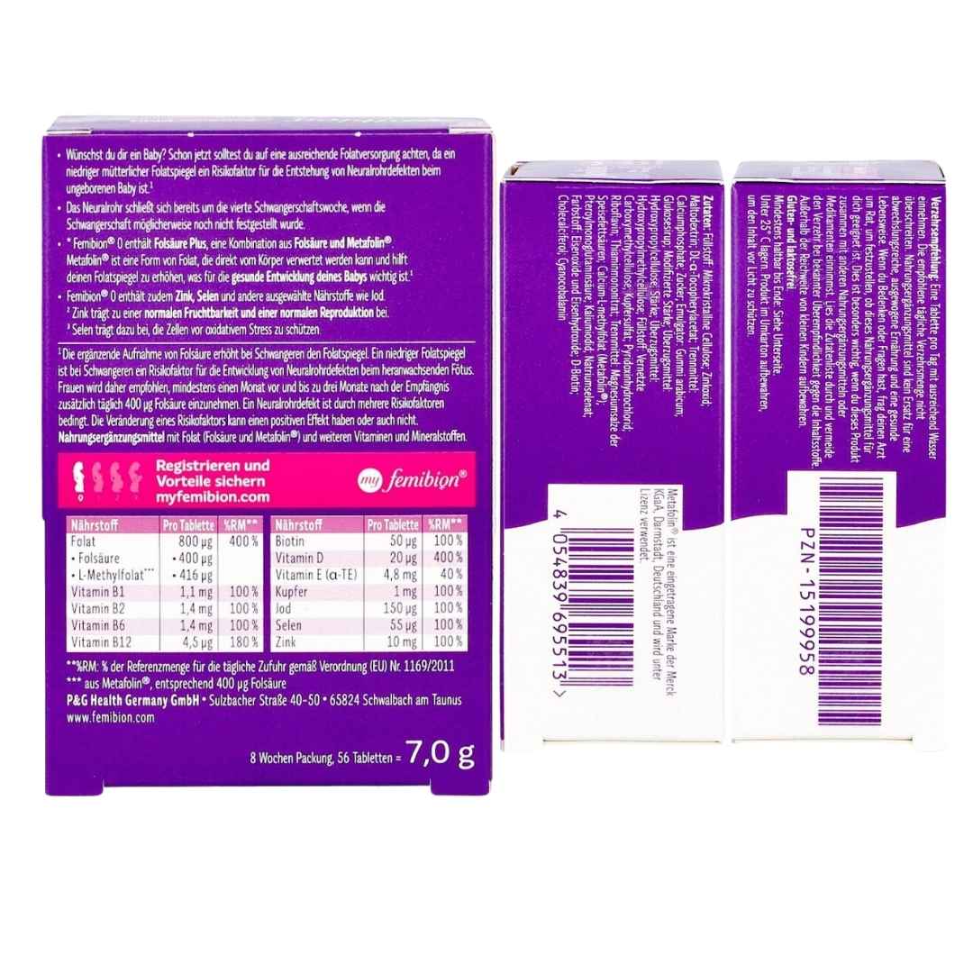 Femibion 0 Baby Planning Supplement for Maternal Support 56 Tablets