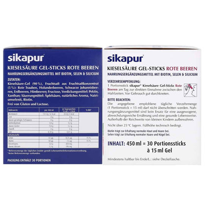 Hübner Sikapur Kieselsäure Gel-sticks Red Berries 30 pcs