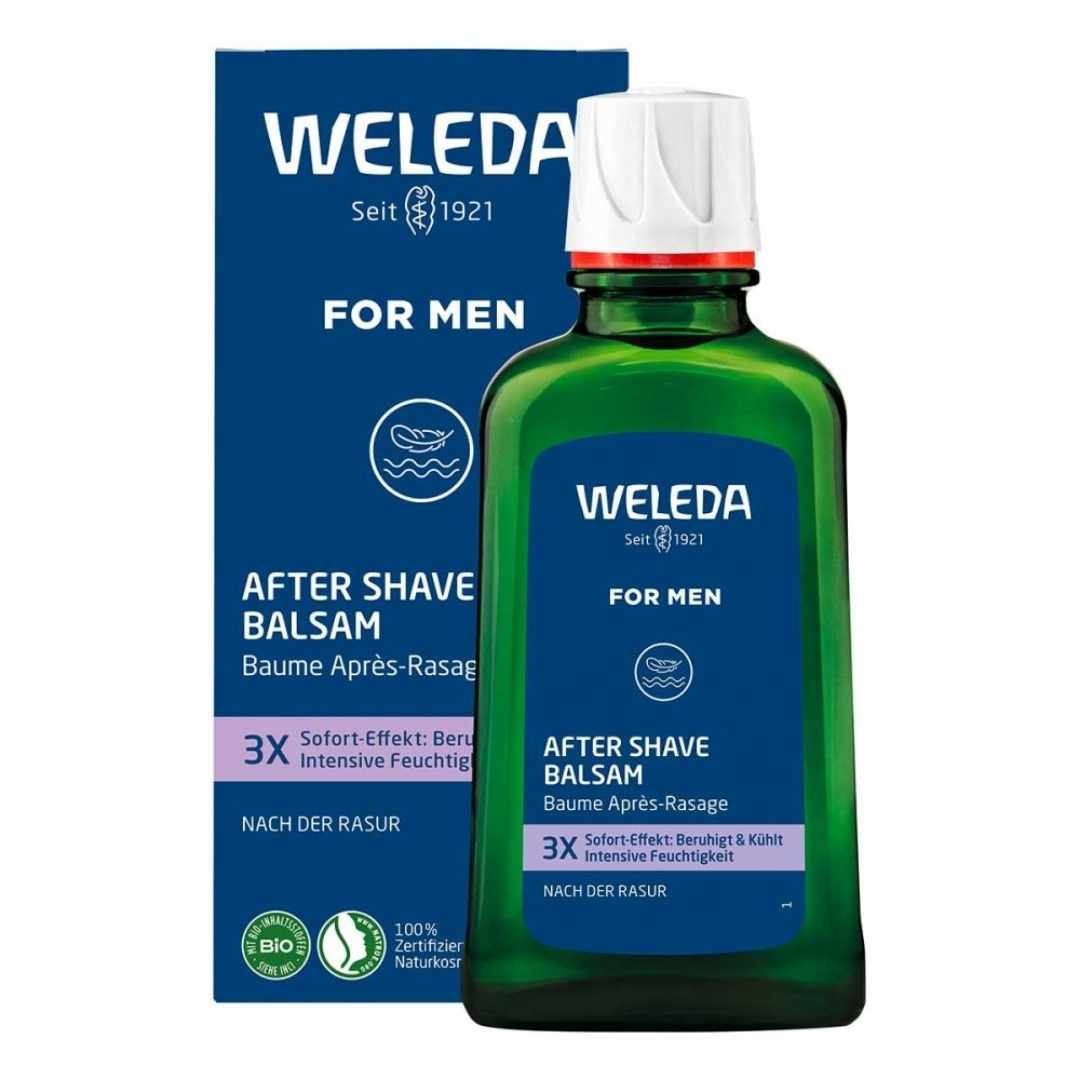 Weleda After Shave Balm nourishes and soothes with a naturally fresh feel. Extracts of chamomile and myrrh care for skin stressed by dry or wet shaving in a particularly gentle way. Buy at VicNic.com