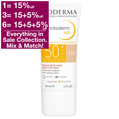 Bioderma Photoderm AR Anti Redness Cream SPF 50+ Natural 30 ml